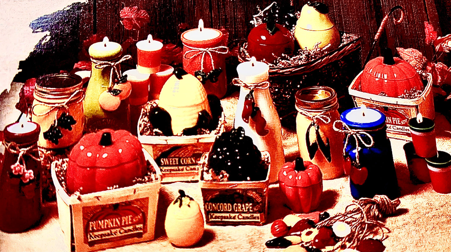 Small Harvest Grapes Candles