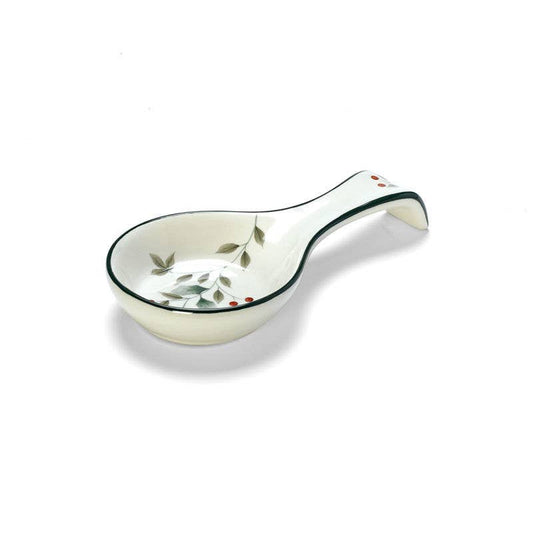 Winterberry Spoon Rest Open Stock: RED|GREEN / Dolomite / CHRISTMAS