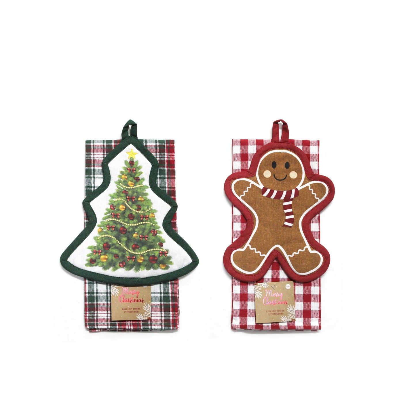 2-Pack Holiday Pot Holder & Kitchen Towel