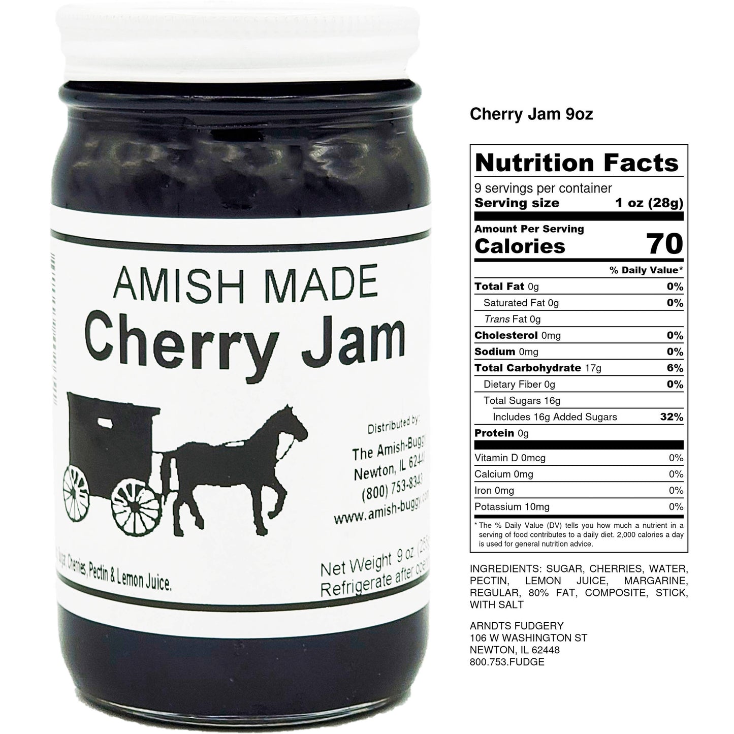 Amish made Jam and Jellies - 8 oz.: Blackberry