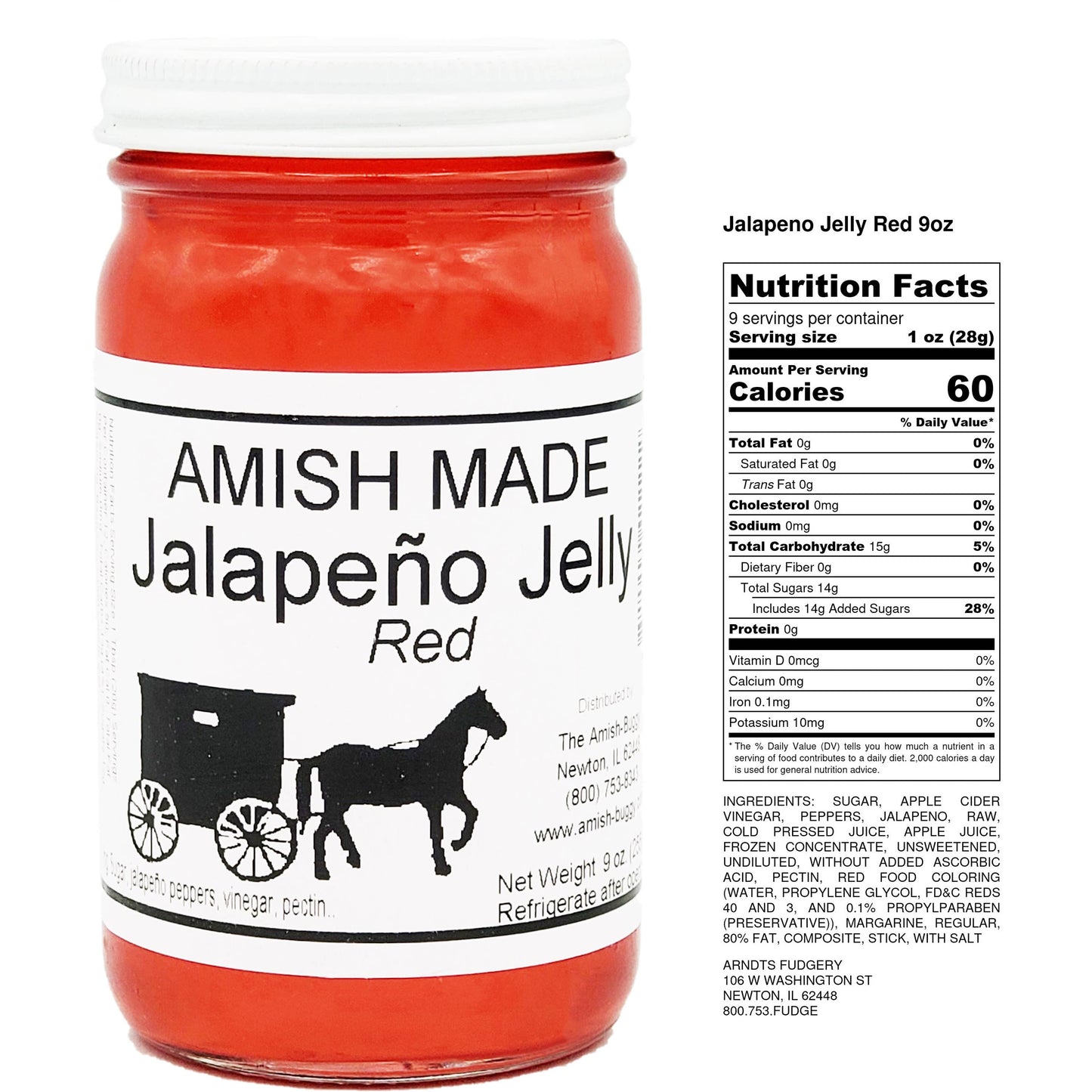 Amish made Jam and Jellies - 8 oz.: Blackberry