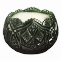 Fancy Fan Rose Bowl Candle