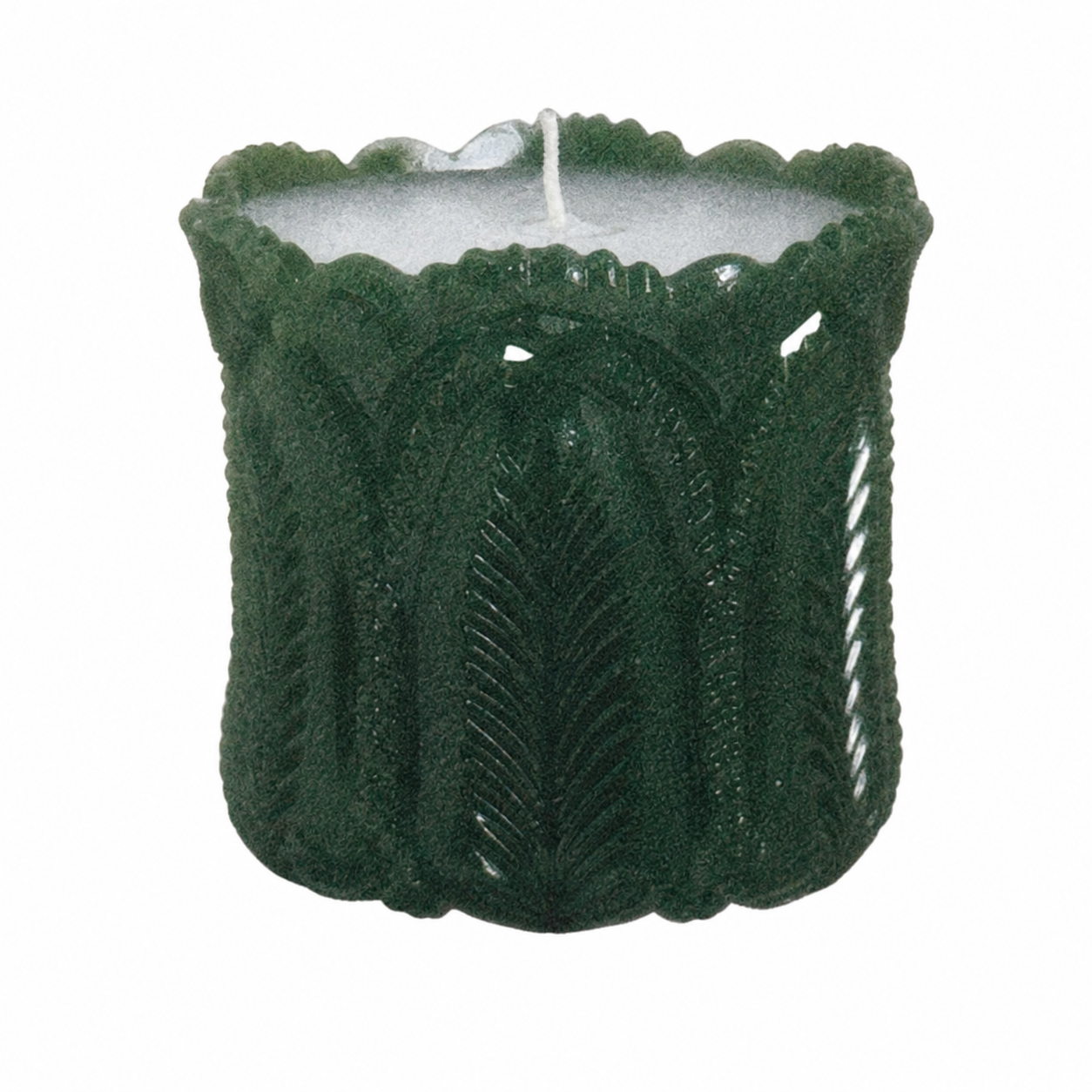 Panelled Palm Spooner Candle