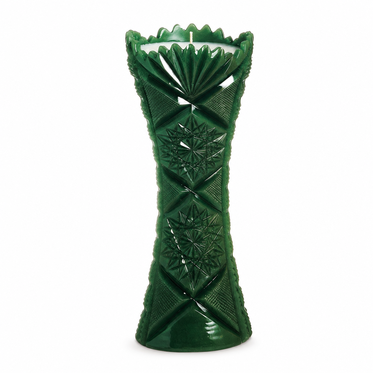 Hobstar Vase Candle