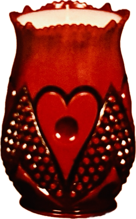 1898 Heart & Thumbprint Candle
