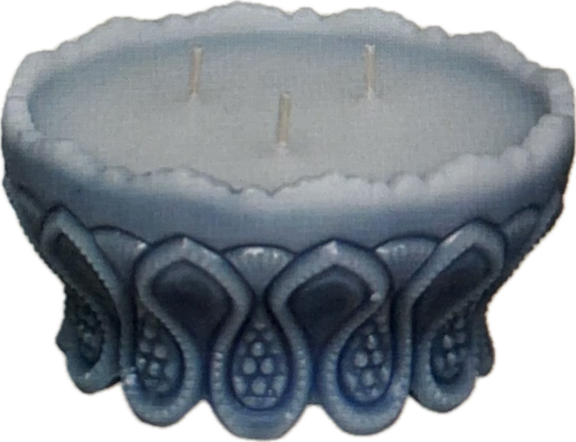 🕯️ Floating Berry Bowl – Triple Wick Sculpted Wax Candle
