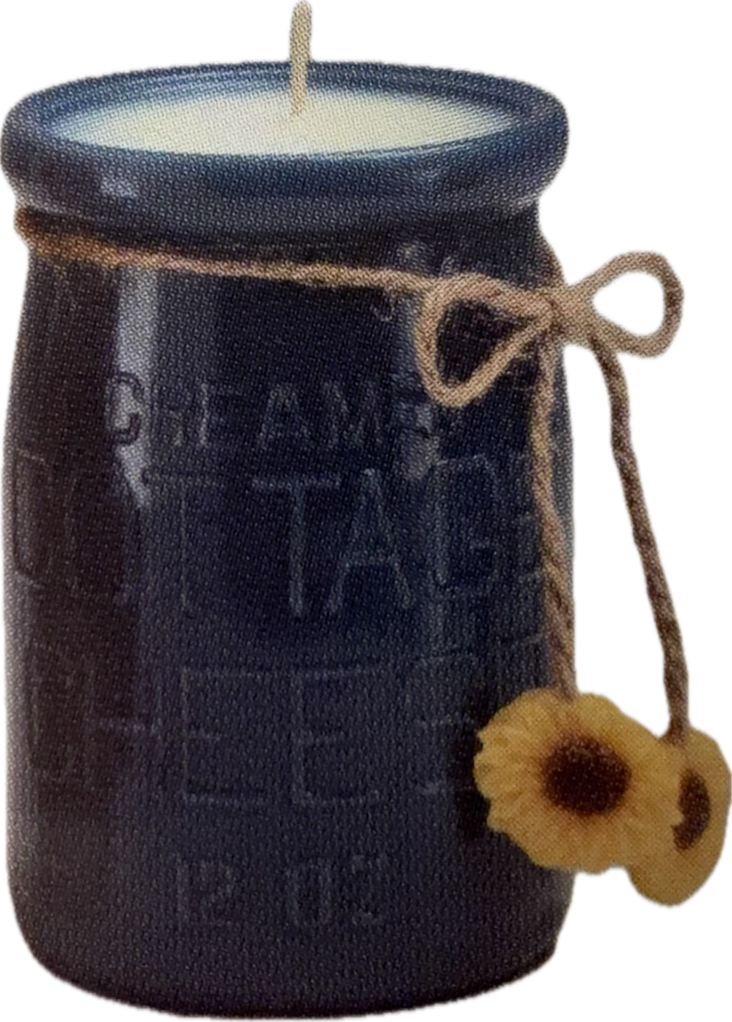 Antique Cottage Cheese Jar Candles