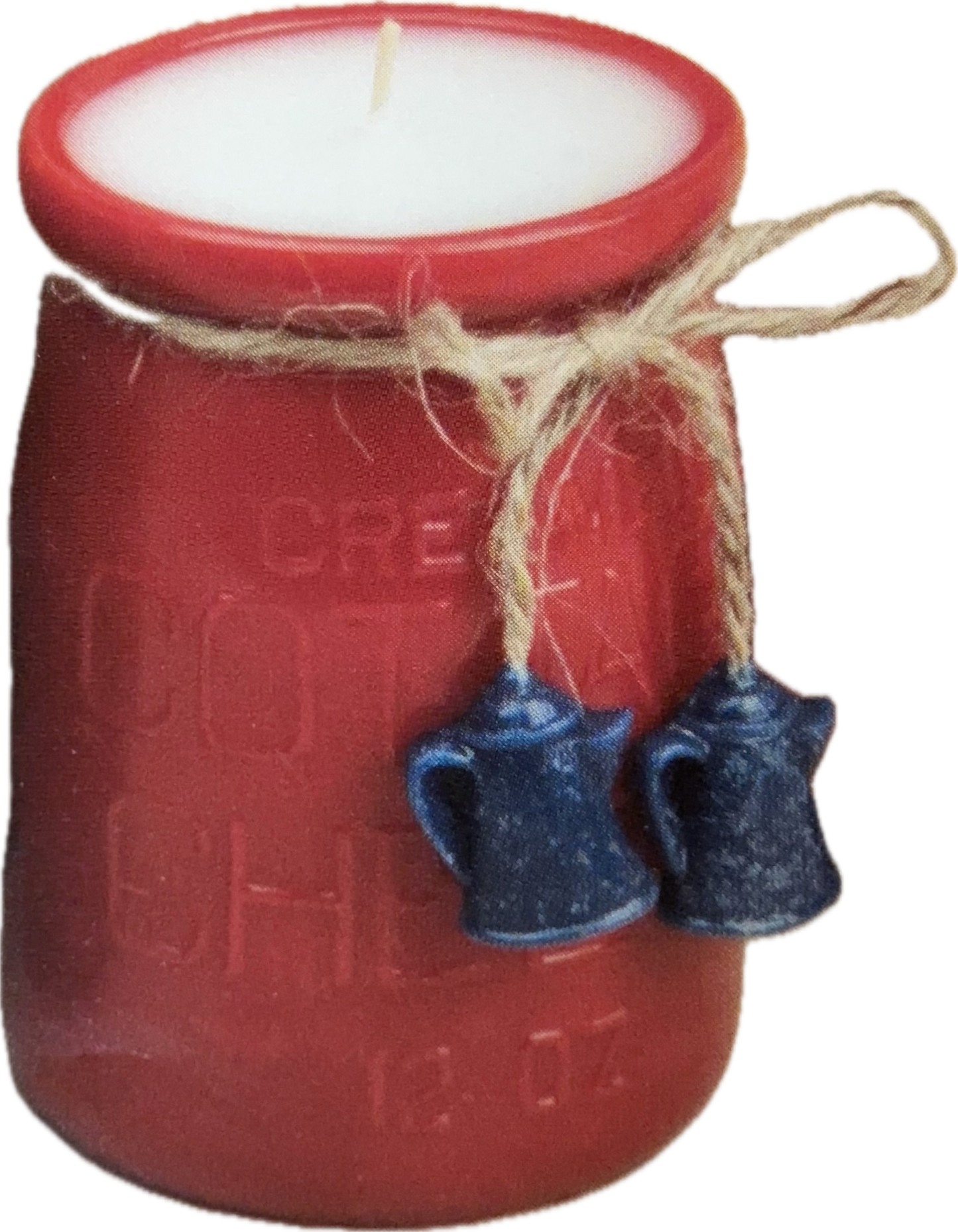 Antique Cottage Cheese Jar Candles