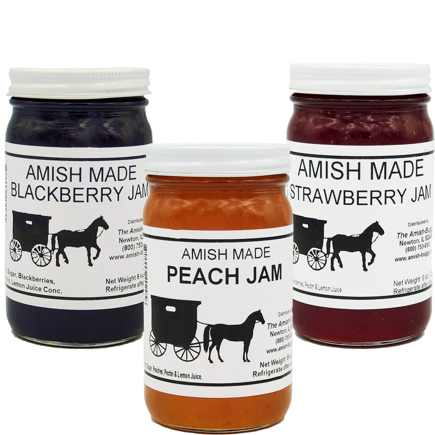Amish made Jam and Jellies - 8 oz.: Blackberry