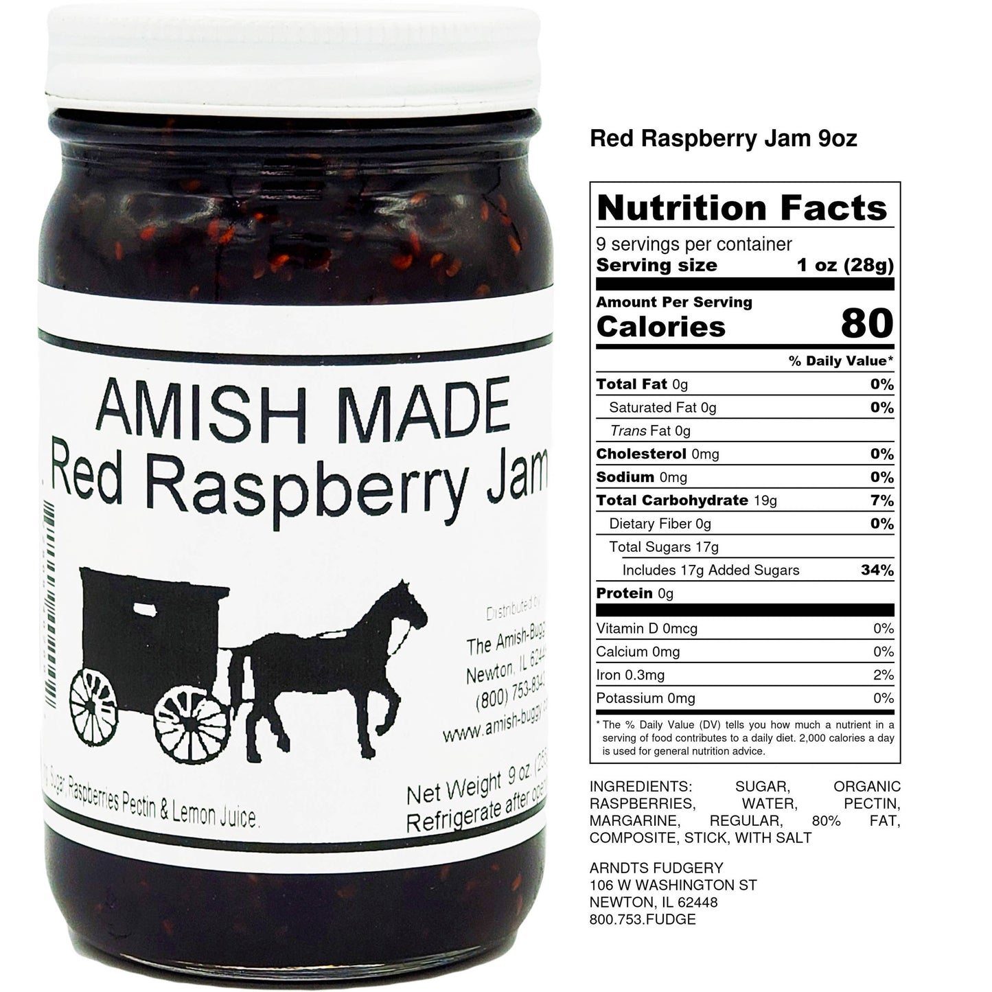 Amish made Jam and Jellies - 8 oz.: Blackberry