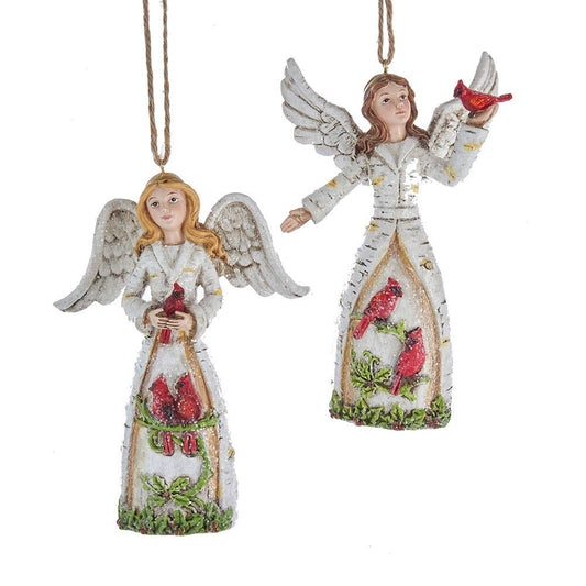 4.75"BIRCH BERRY ANGEL W/CARDNLS 2A