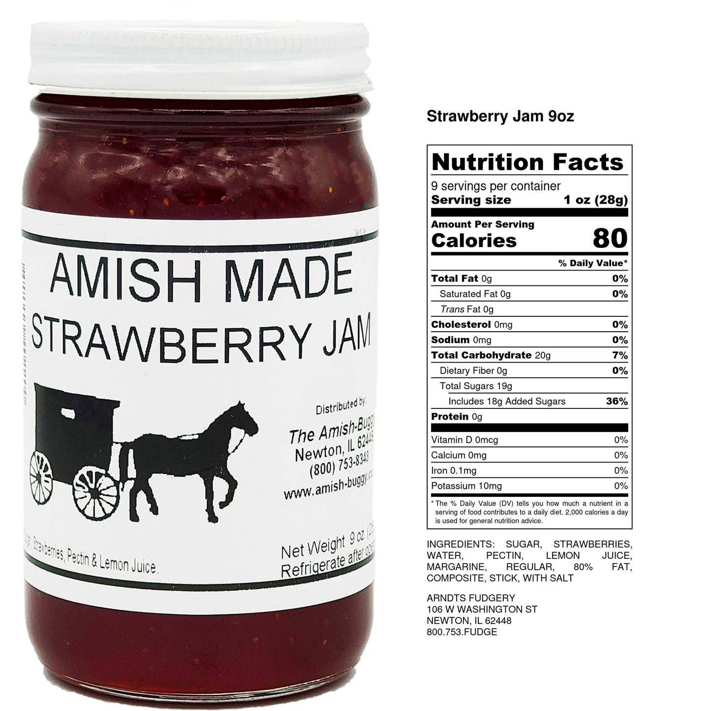 Amish made Jam and Jellies - 8 oz.: Tripleberry