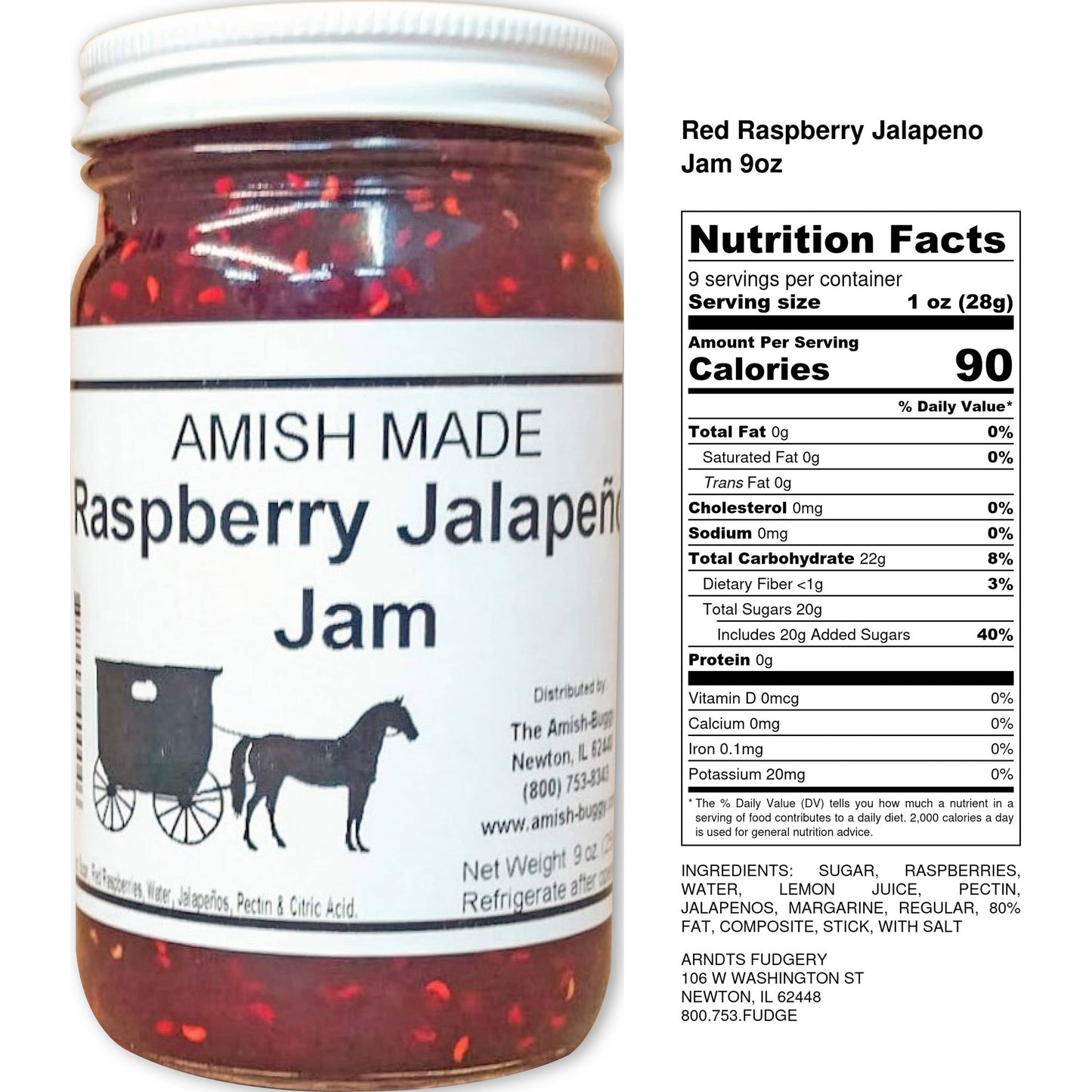 Amish made Jam and Jellies - 8 oz.: Blackberry