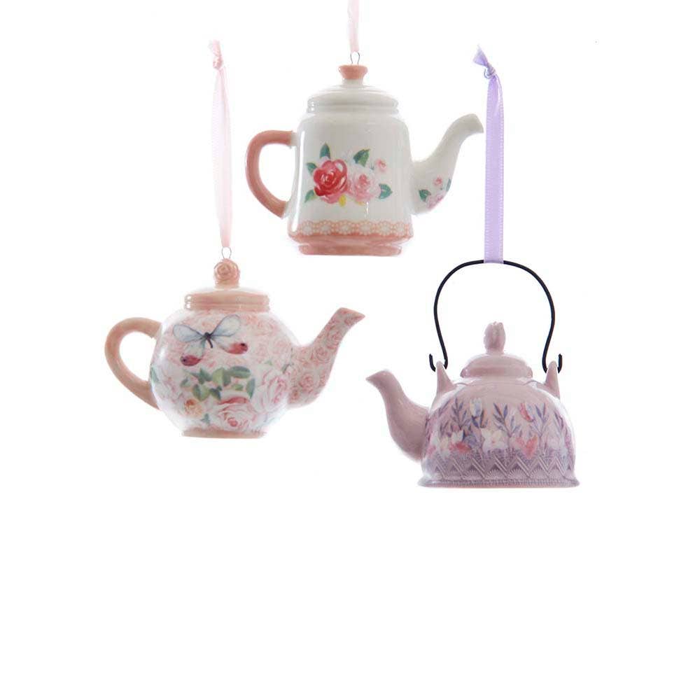 2.5-3"BLSH PNK/W/LAV TEAPOT ORNAMENT 3/A