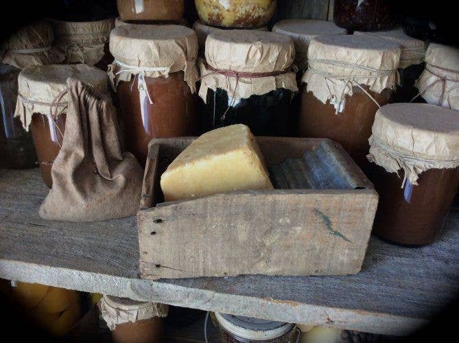 Natural Bath Bar Soaps Primitive Decor: Oatmeal Milk and Honey