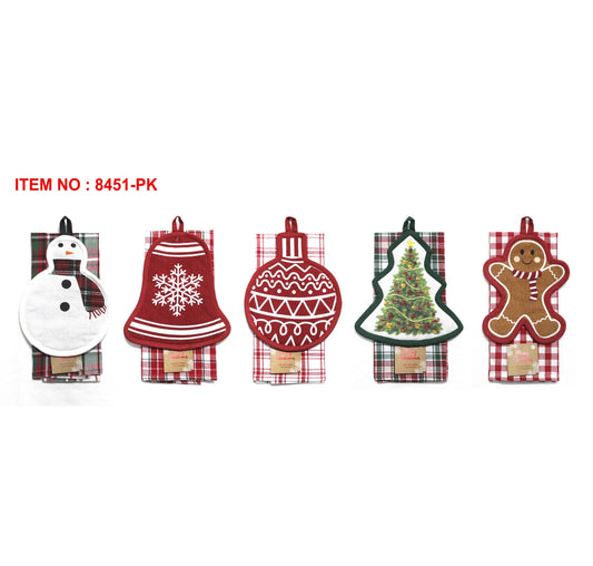 2-Pack Holiday Pot Holder & Kitchen Towel